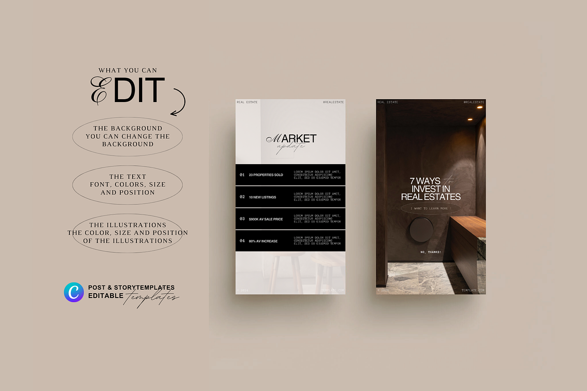 Real Estate Post + Story Templates, a Social Media Template by Prapti Design (Photo 13 of 14)