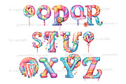 Lollipop Alphabet | Pastel Clipart, a Decorative Illustration by GlamArtZhanna (Thumbnail 3 of 5)