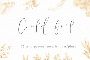 Gold Foil Geometric Polygonal Frames