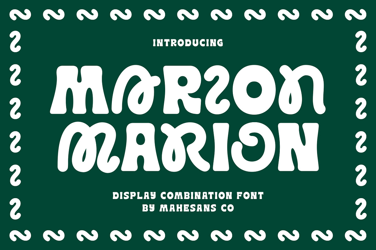 Marion - Display Combination Font, a Sans Serif Font by Mahesans Co (Photo 1 of 11)