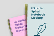 US Letter Spiral Notebook Mockup, a Books & Magazine Mockup by Illusiongraphic (Thumbnail 26 of 32)
