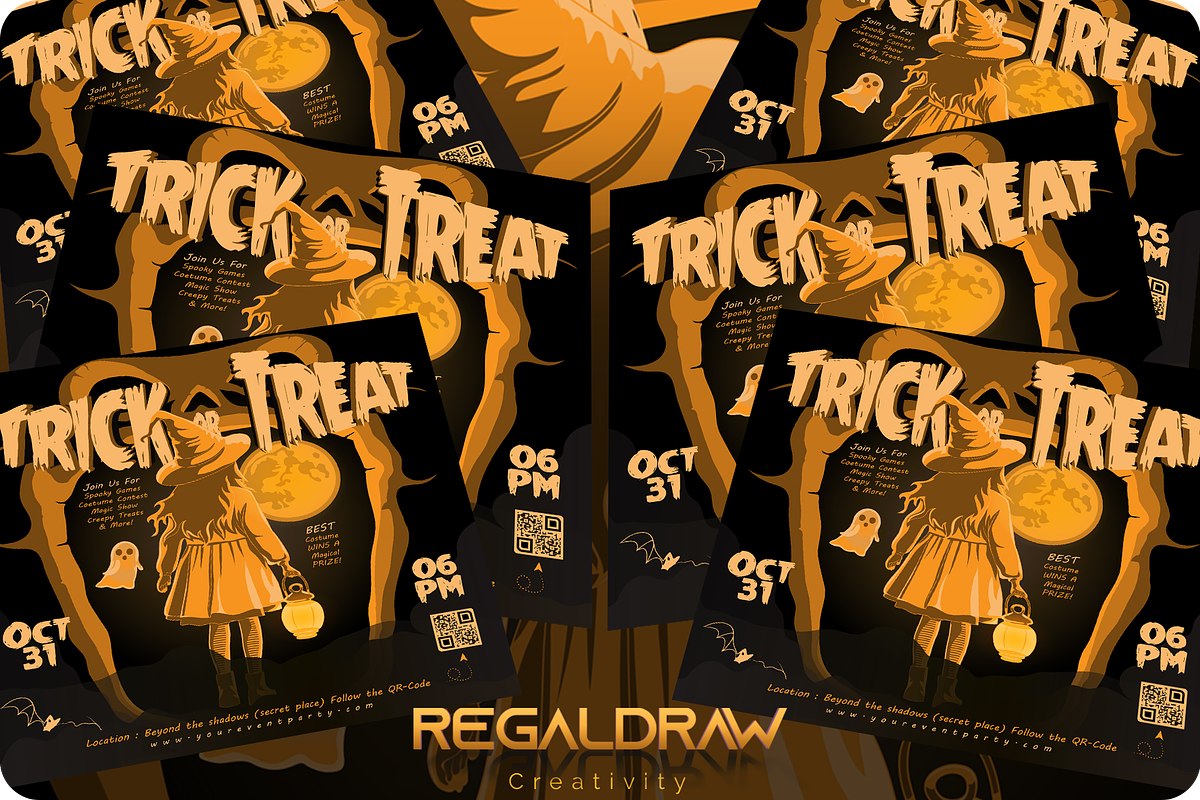 Halloween Flyer Template, a Flyer Template by regalDRAW (Photo 3 of 3)