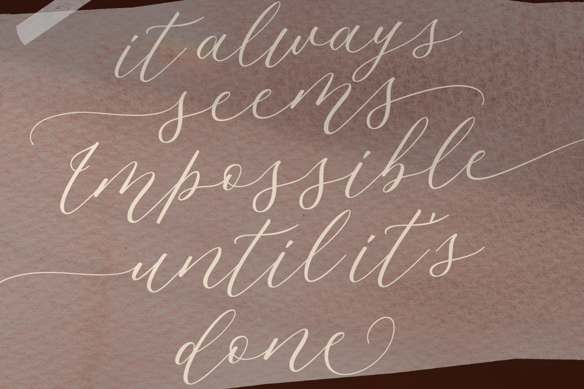 Malliandra Script, a Script Font by Letterhend Studio (Photo 7 of 9)