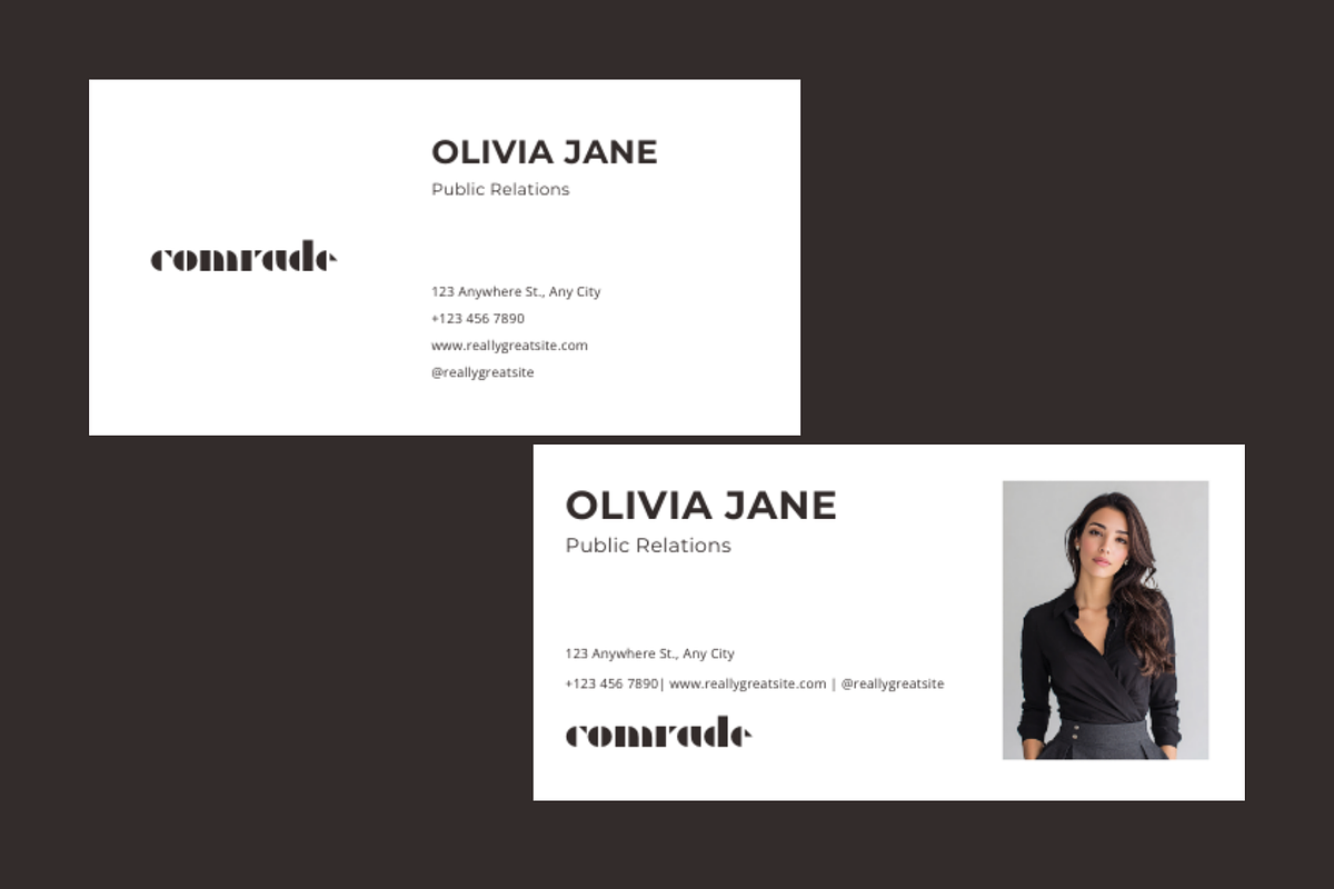 Minimalist Email Signature Templates, an Email Template by ItsReksita Pattern (Photo 3 of 5)