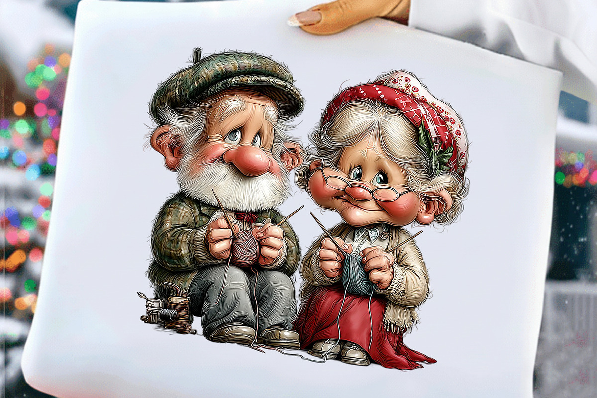 Whimsical Old Man Birthday Clipart, an Illustration by Craft Nest (Photo 5 of 8)