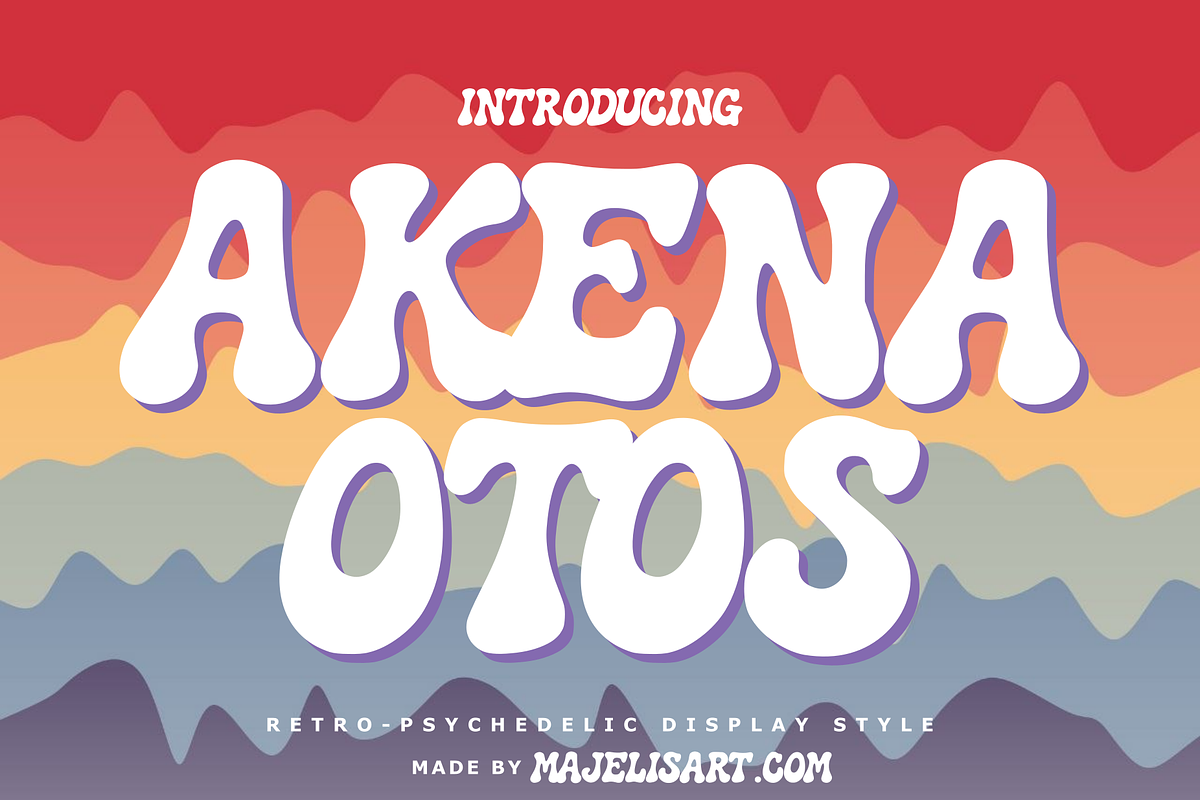Akena Otos - Display font, a Handwritten Font by Majelis Art (Photo 1 of 6)