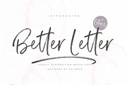 Better Letter Font, a Script Font by Calamar Studio