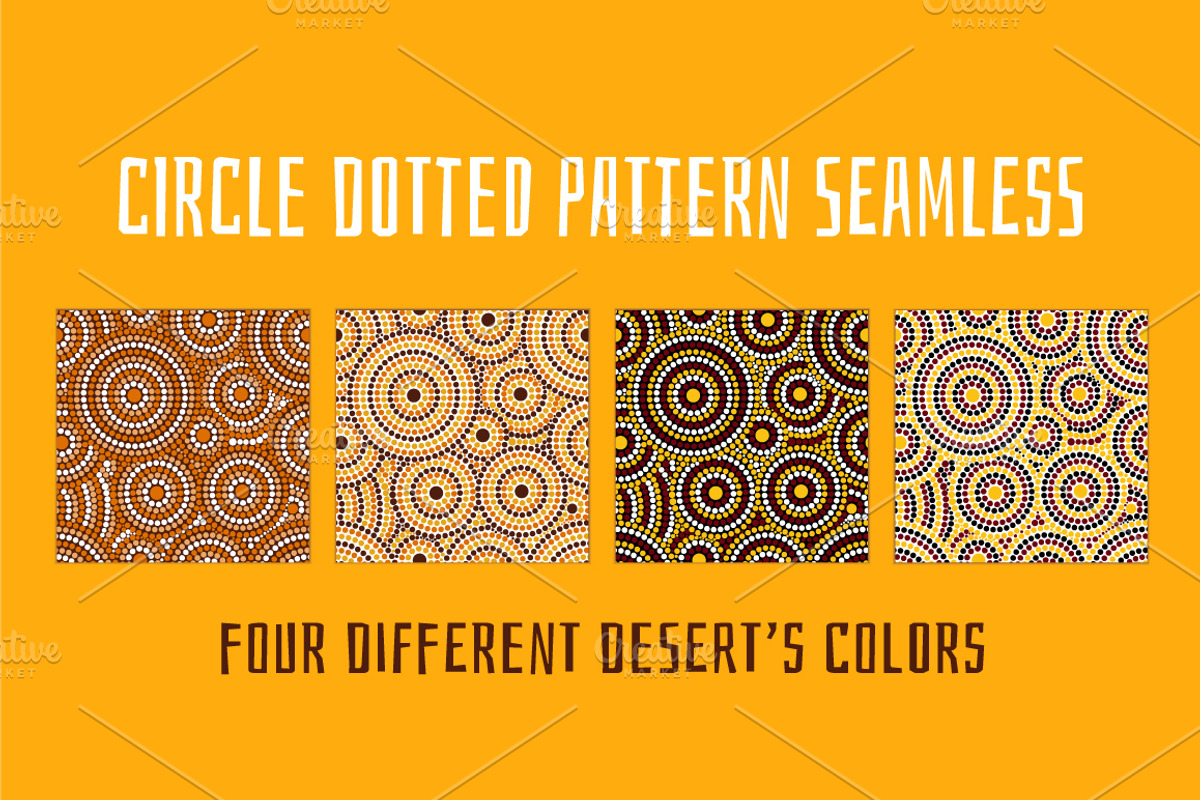 Australian aboroginal pattern set, a Pattern Graphic by Irina Primavera