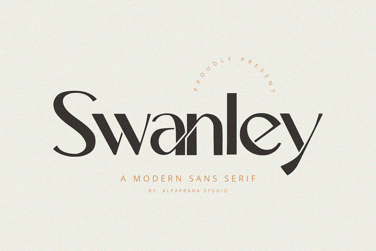 Swanley - Sans Serif Font, a Sans Serif Font by Alpaprana (Photo 1 of 12)