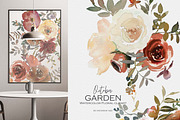 Fall Watercolor Floral Clipart Set, a Decorative Illustration by Patishop Art (Thumbnail 17 of 17)