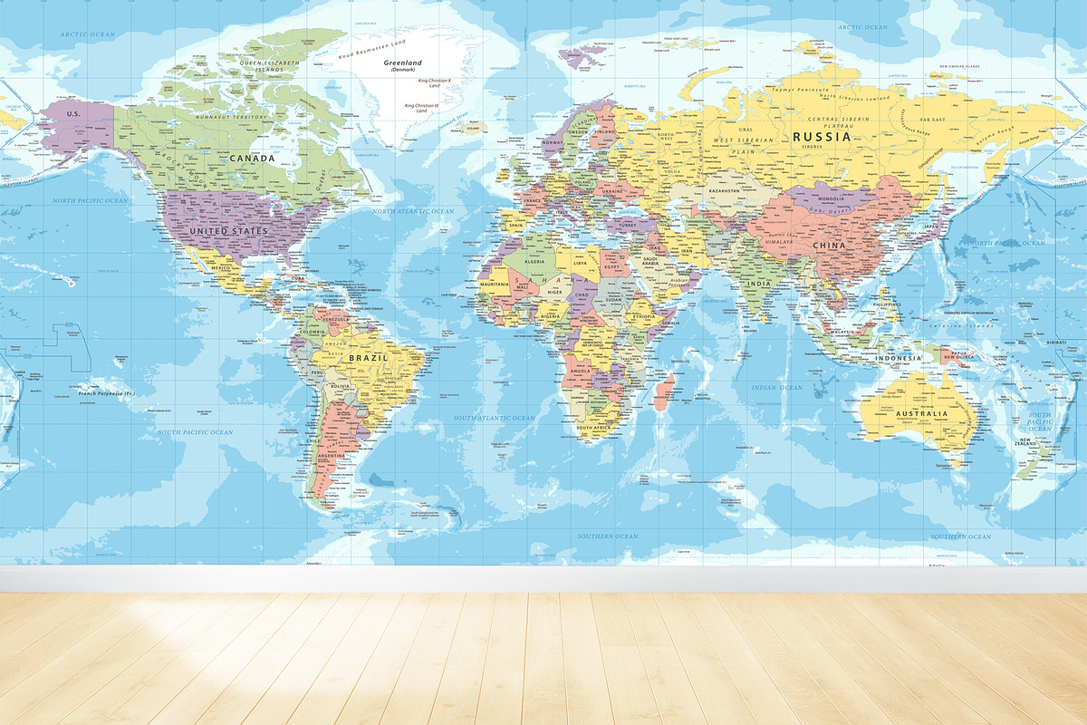 Political World Map. Vector. Layered, an Education Illustration by PorcuPen Works (Photo 2 of 7)
