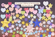 Pastel Paper Confetti Kit, a Texture Graphic by JulsIst (Thumbnail 6 of 9)