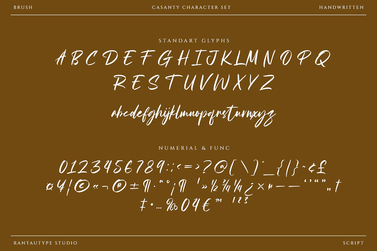 Casanty Signature Brush Font, a Handwritten Font by RantautypeStudio (Photo 16 of 17)