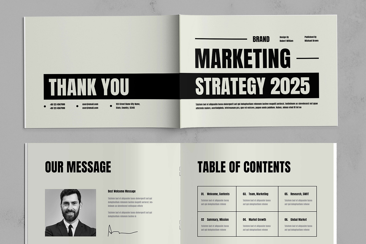 Marketing Strategy Plan Brochure, a Brochure Template by ContestDesign (Photo 2 of 5)