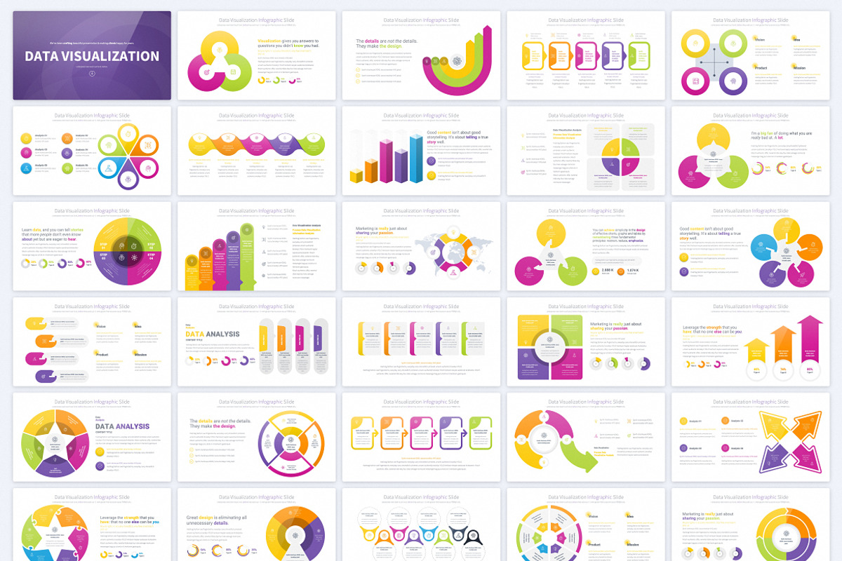 Data Visualization PowerPoint, a Presentation Template by Pulsecolor (Photo 2 of 37)