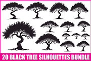 Black Tree SVG Bundle, an Illustration by hafijul (Thumbnail 2 of 21)