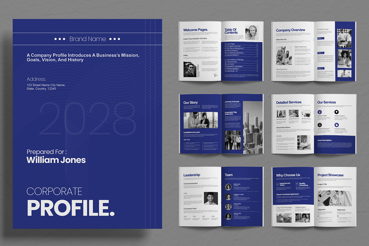 Modern Company Profile Identity, a Brochure Template by ContestDesign (Photo 1 of 3)