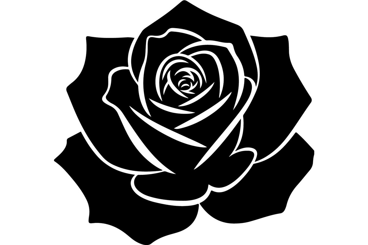 Rose Flower Silhouette Vector Bundle, an Illustration by Designer_Momina (Photo 4 of 21)
