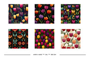 Tulip Retro Art Style Patterns, a Pattern Graphic by karenfoleyphoto (Thumbnail 12 of 17)
