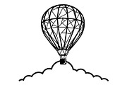 Hot Air Balloon Silhouette Bundle, an Object Illustration by Gaye Art (Thumbnail 25 of 31)