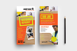 Handyman Rack Card Template