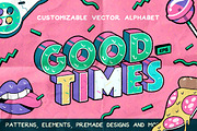 Good Times Alphabet & Graphic Set, a Graphic by Darumo Shop (Thumbnail 1 of 7)