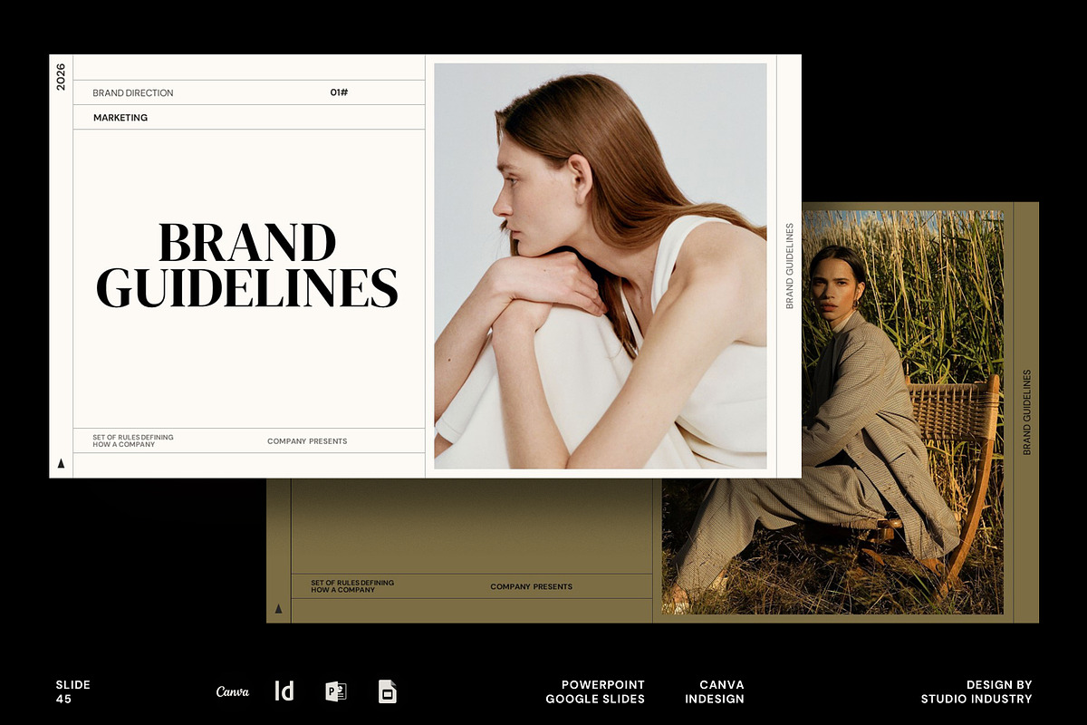 Brand Guidelines Template, a Presentation Template by Studio Industry (Photo 1 of 10)