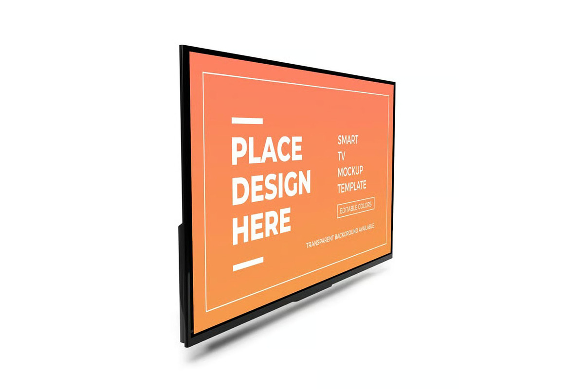 Smart TV Display Mockup Template Set, a Device Mockup by DesignRushMarket (Photo 7 of 11)
