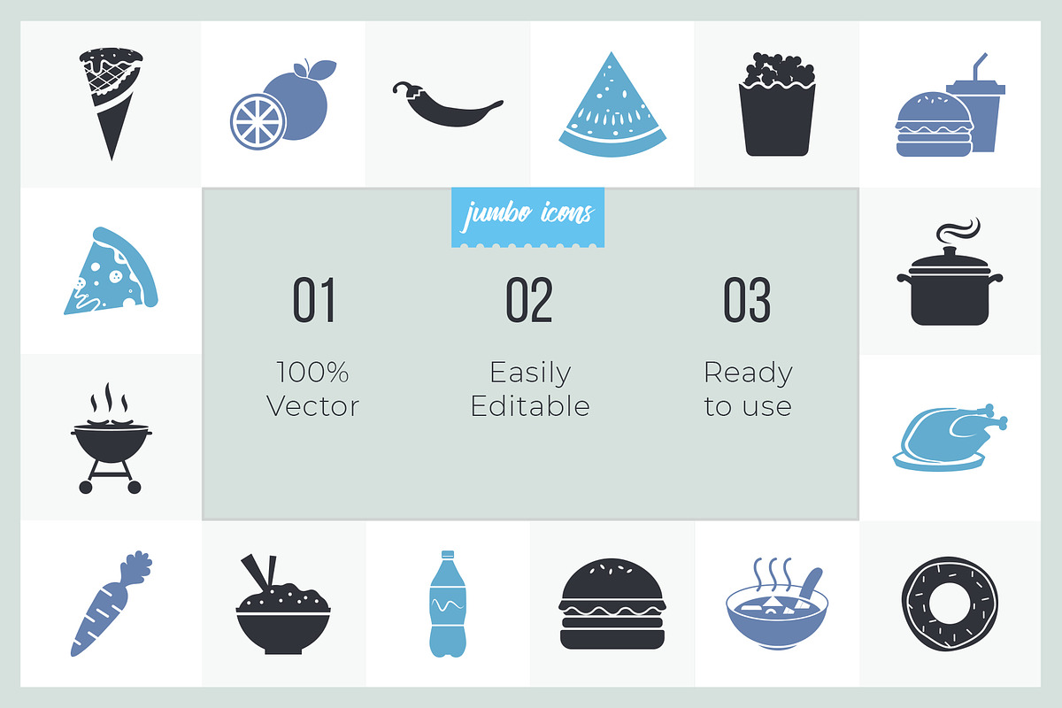 Food Glyph Icons V2, an Outline Icon by Jumbo Icons (Photo 2 of 5)