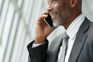Confident mature black businessman, a Business Photo by MistyDay
