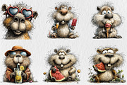 Whimsical Summer Capybara Clipart, a Seasonal Illustration by Rose Art (Thumbnail 4 of 6)