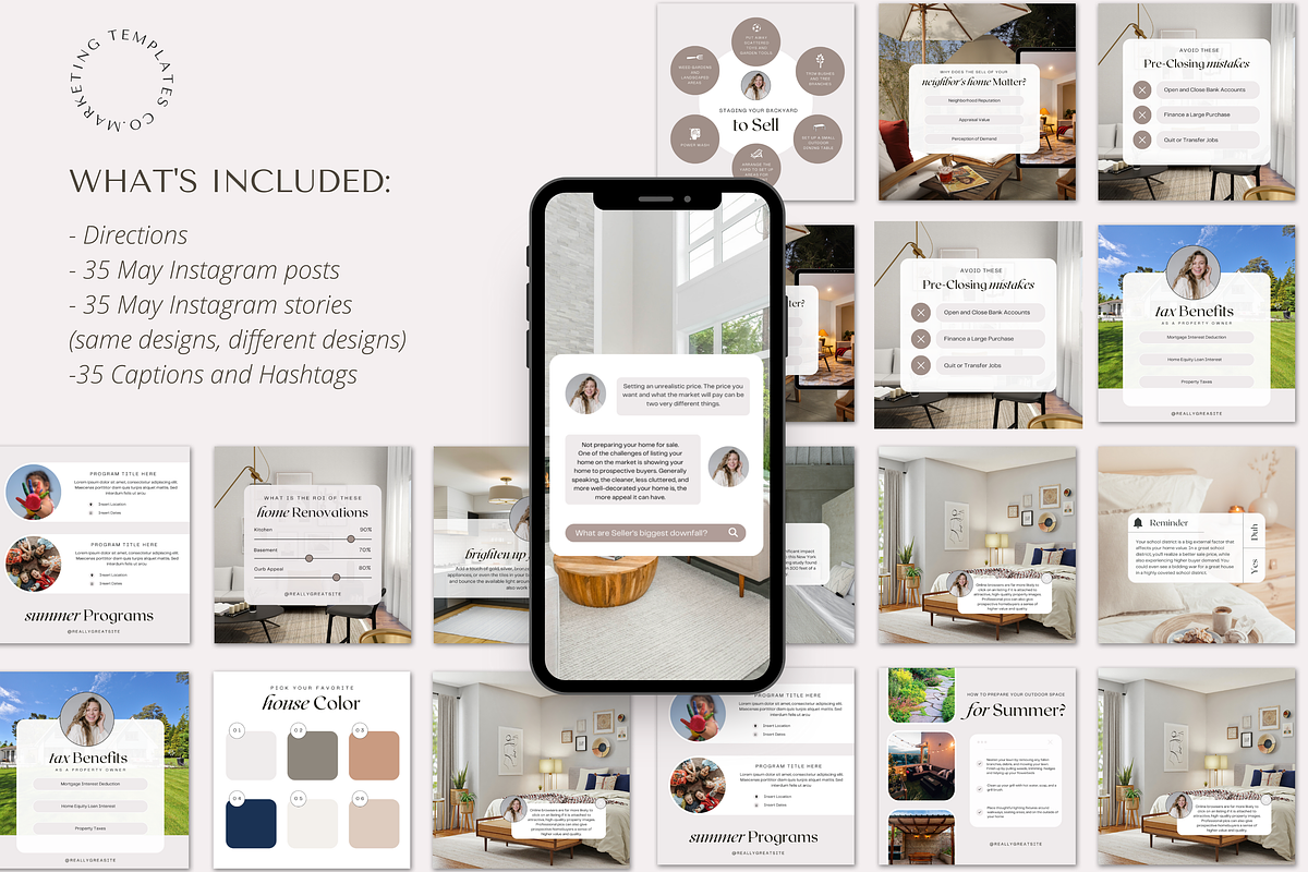 May Real Estate Social Media Posts, a Social Media Template by Marketing Templates Co. (Photo 7 of 10)