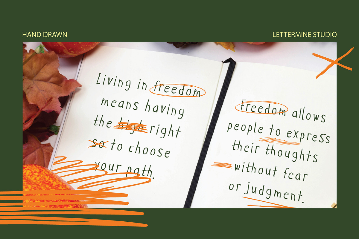 Dreamy journals - Casual Handwritten, a Handwritten Font by Lettermine (Photo 5 of 10)