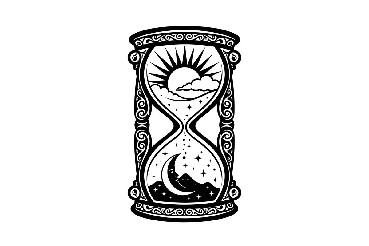 Celestial Sun Moon Hourglass Bundle, an Illustration by Gaye Art (Photo 24 of 31)