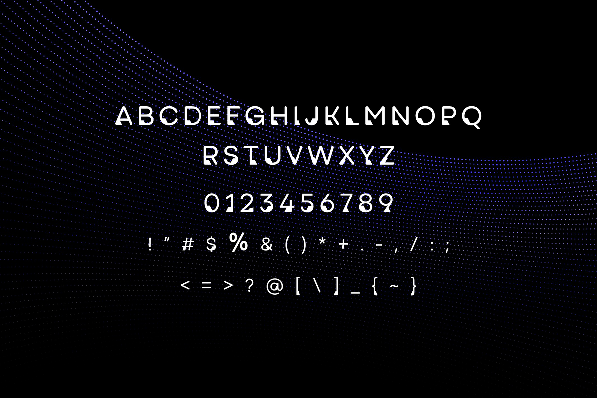 Bigboarg Robotic Display Font, a Sans Serif Font by Glowin_studio (Photo 4 of 5)