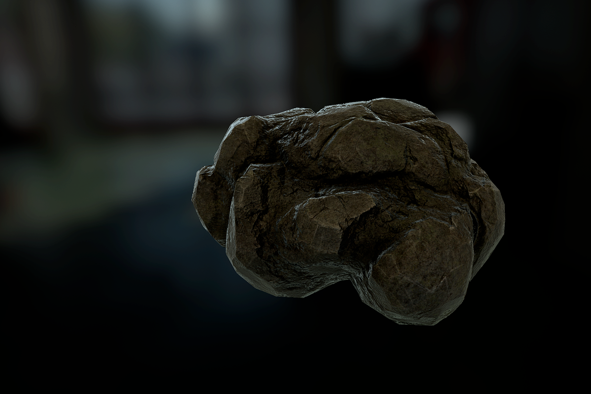 [Next-Gen] Forest Rock, an Environmental 3D Model by Game-Ready Studio (Photo 3 of 5)
