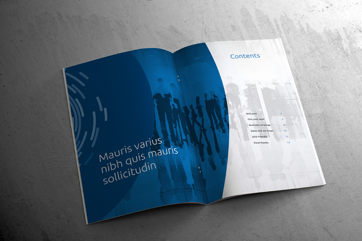 A4 Business Annual Report, a Brochure Template by INTERARTIVITY (Photo 3 of 11)