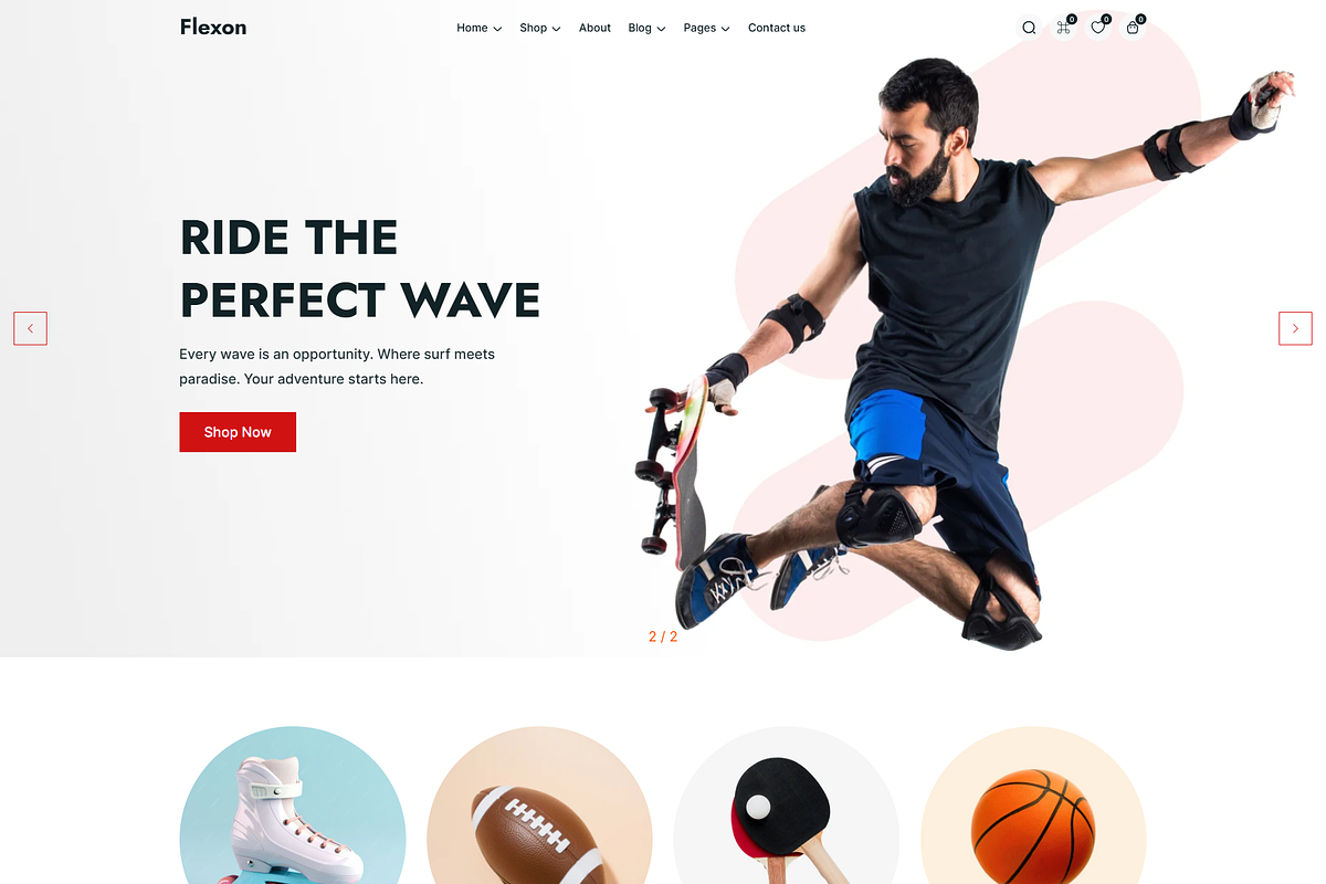 Sports Accessories Shopify Theme, a Shopify Template by HasThemes (Photo 1 of 2)