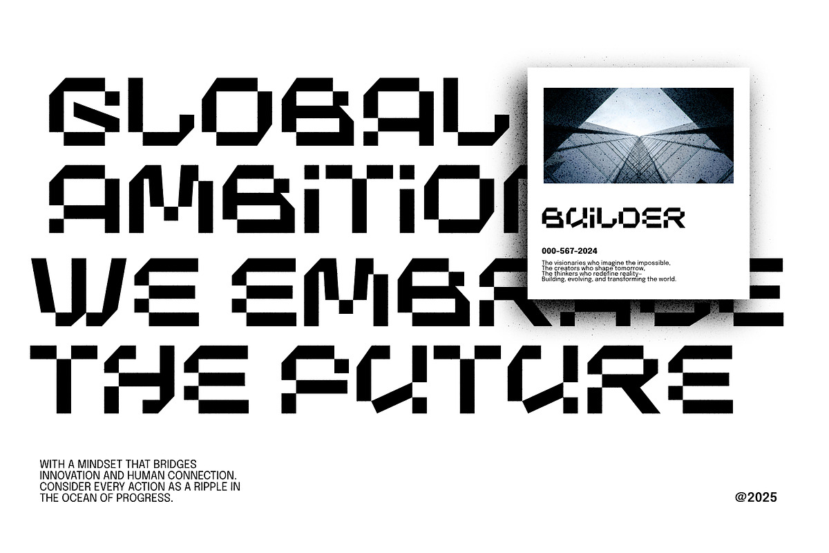 Chrome Engine - Futuristic Font, a Sans Serif Font by Variatype (Photo 2 of 6)