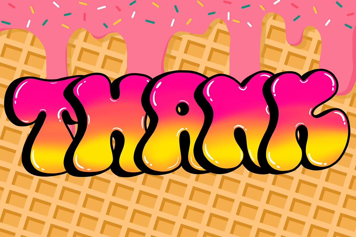 Retro Graffiti-PNG fonts, a Symbol Font by It me digital art (Photo 5 of 5)
