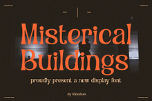 Misterical Buildings || Display Font