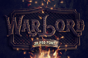 War Lord PSD Alphabet