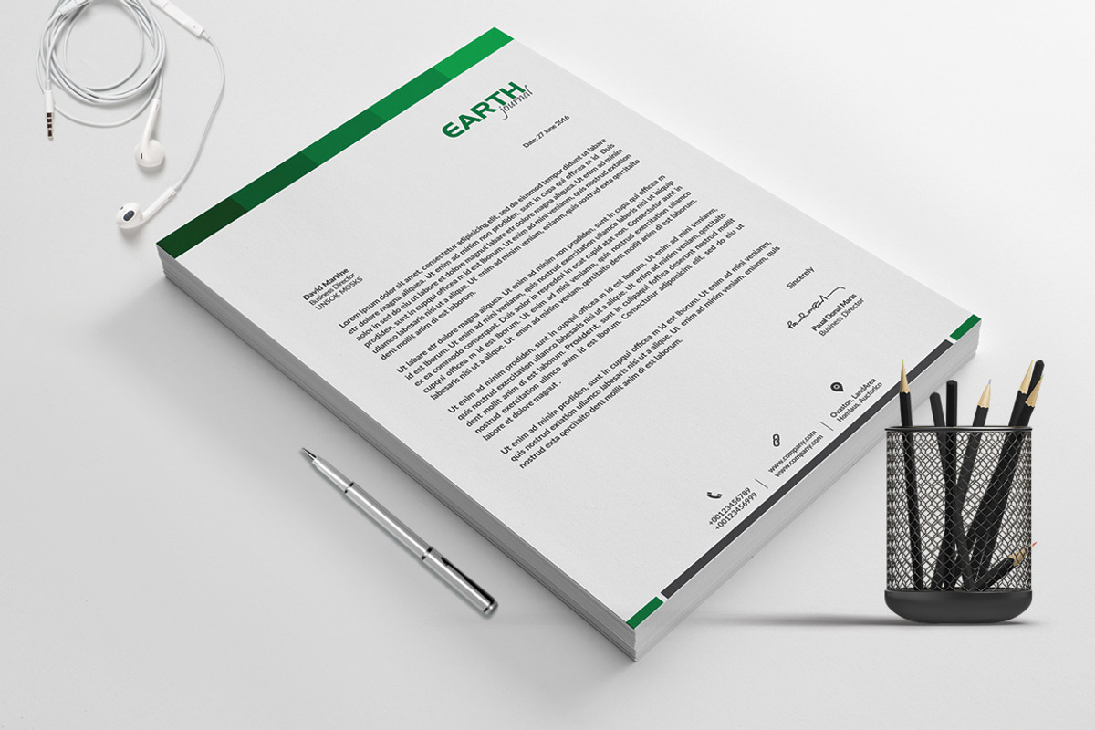 Letterhead, a Stationery Template by ThemeDevisers (Photo 3 of 5)