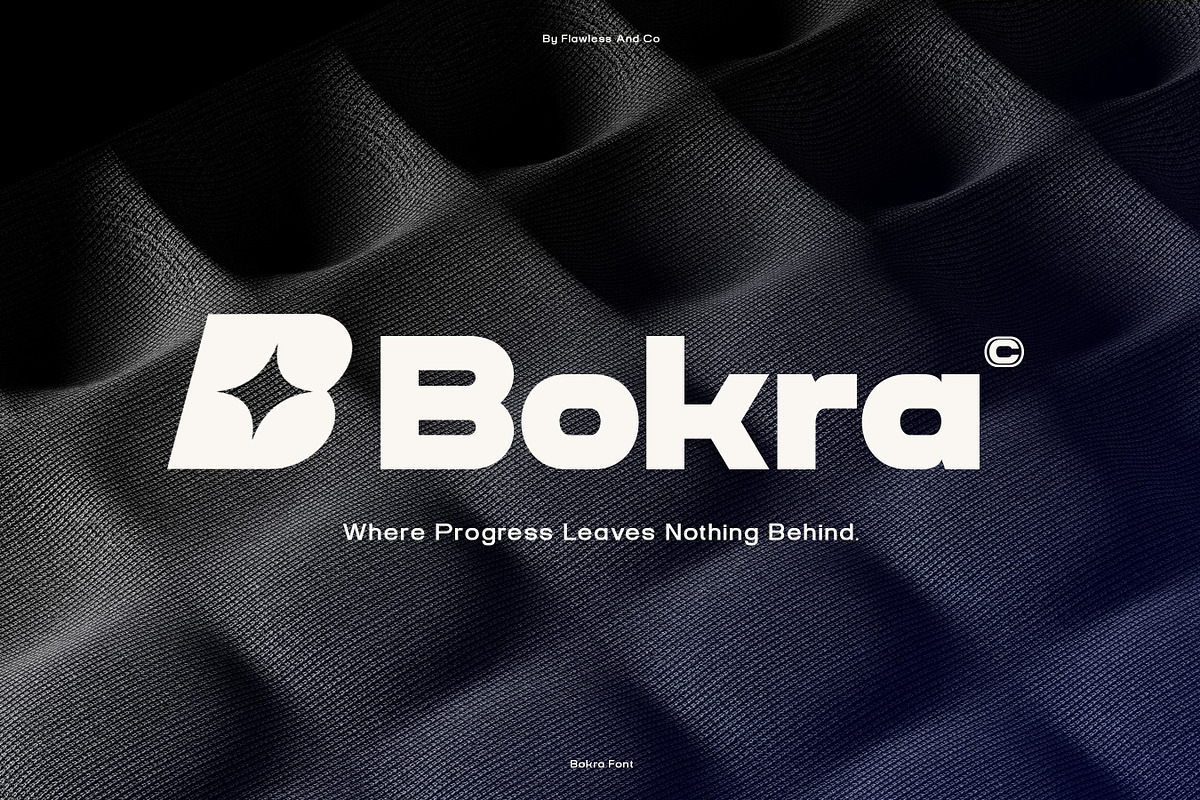 Bokra - Bold Modern Sans Serif Font, a Sans Serif Font by Flawless And Co (Photo 2 of 10)