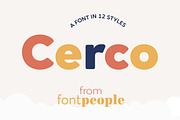 Cerco font family by FontPeople, a Sans Serif Font by FontPeople (Thumbnail 1 of 6)