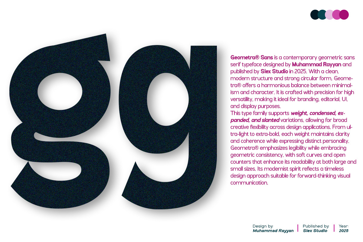 Geometra Sans, a Sans Serif Font by Slex Studio (Photo 4 of 11)