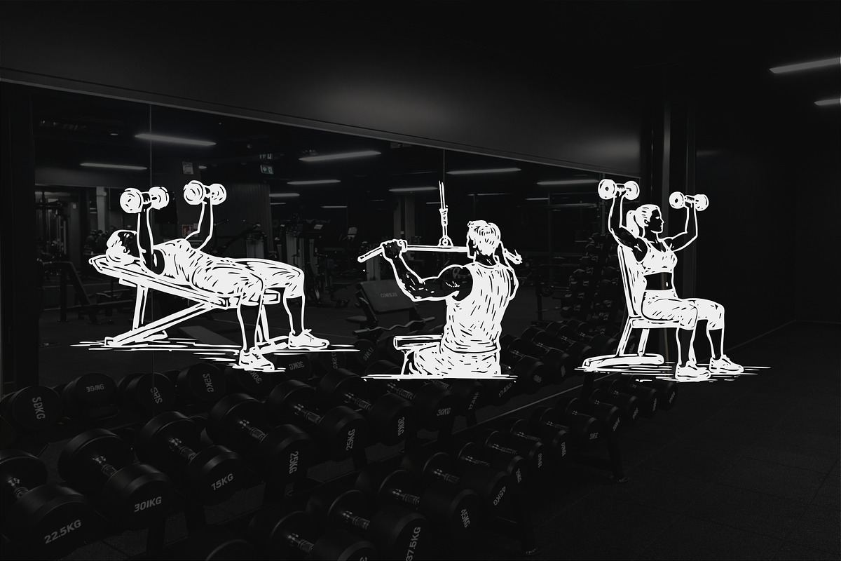 Workout Vector Illustrations, a Sport Illustration by Rasgood (Photo 3 of 9)
