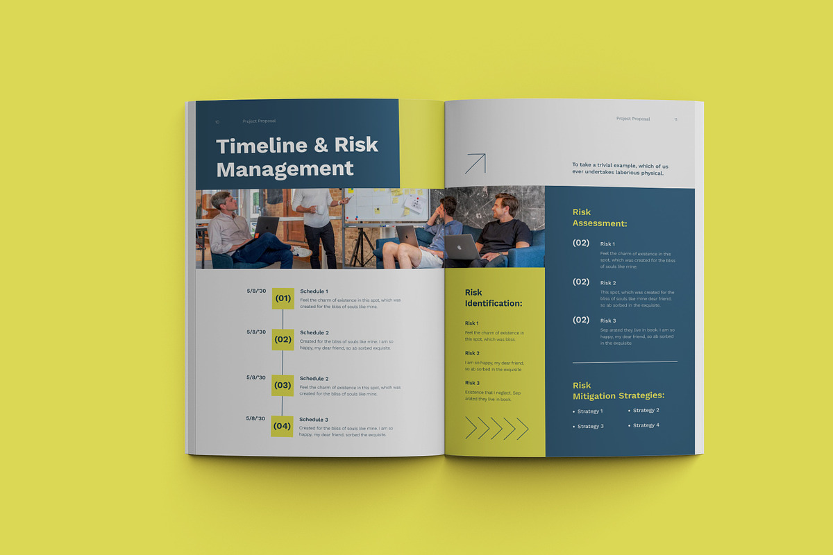 Minimal Business Proposal, a Stationery Template by Neermana (Photo 4 of 12)