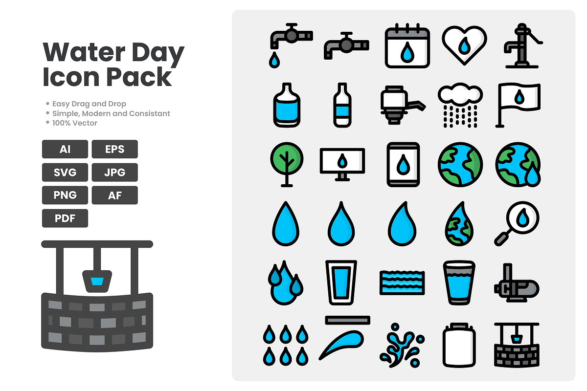 Water Icon pack, a Duotone Icon by erifqizeicon (Photo 1 of 3)