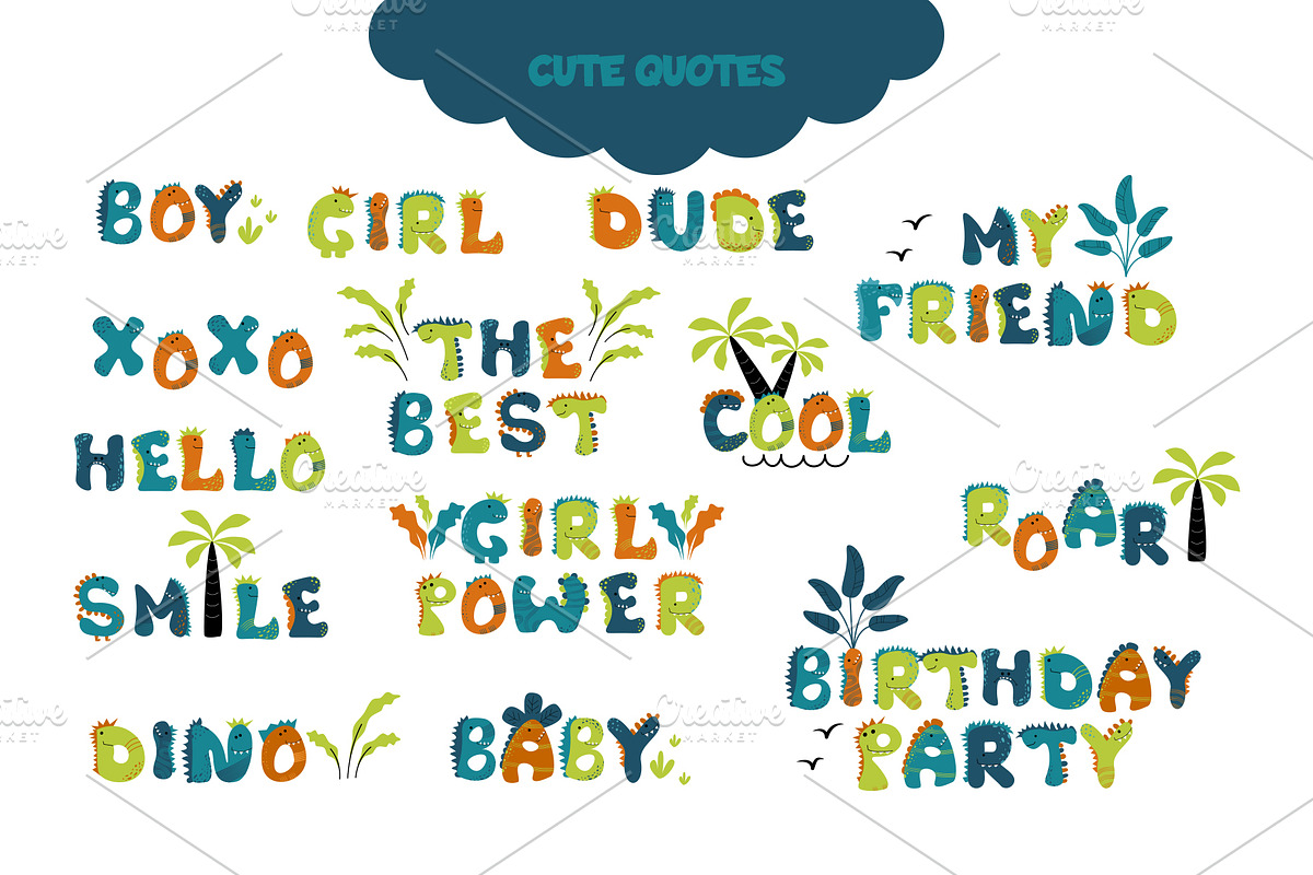 Dino Kids Collection Alphabet, an Animal Illustration by Iryna Danyliuk (Photo 5 of 7)